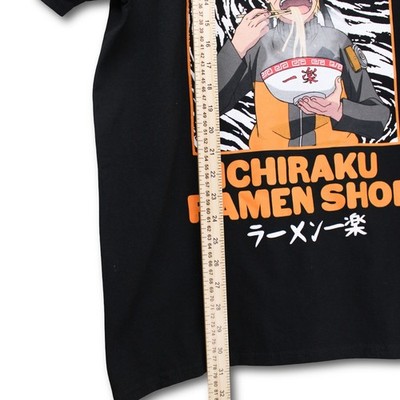 Naruto Shippuden Ichiraku Ramen Shop T-Shirt Mens XL Black Excellent - Image 4