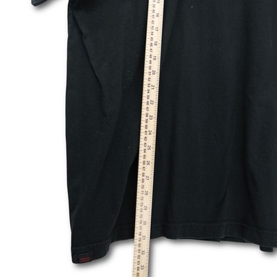 CAT Caterpillar T-Shirt Mens 2XL Black Short Sleeve Graphic Chest Stripe - Image 4
