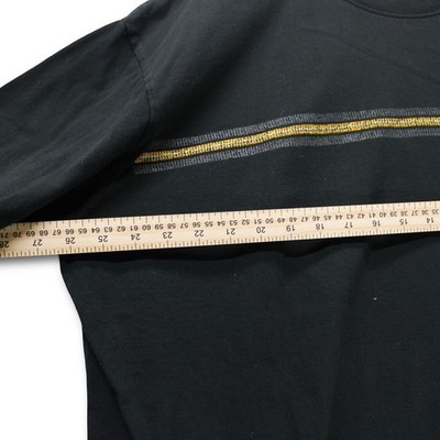 CAT Caterpillar T-Shirt Mens 2XL Black Short Sleeve Graphic Chest Stripe - Image 5