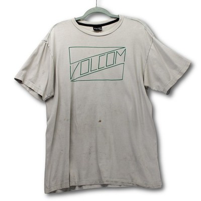 Vintage Y2K Volcom Graphic Logo T-Shirt Mens Large Gray Fair