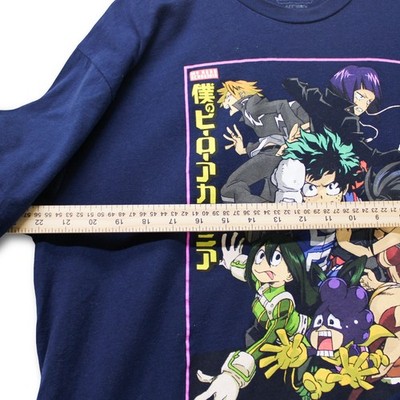 My Hero Academia Graphic T-Shirt Mens XL Navy Blue Excellent - Image 5