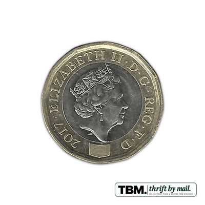2017 United Kingdom New £1 Coin About Uncirculated