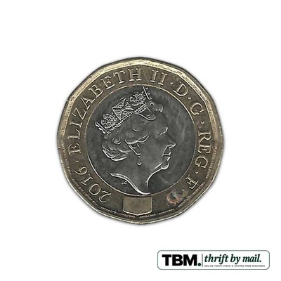 2016 United Kingdom British One Pound About Uncirculated