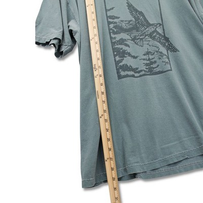 Vintage Authentic Pigment Weyerhaeuser Eagle Graphic T-Shirt Mens XL Blue Gray - Image 4