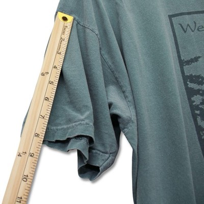 Vintage Authentic Pigment Weyerhaeuser Eagle Graphic T-Shirt Mens XL Blue Gray - Image 5