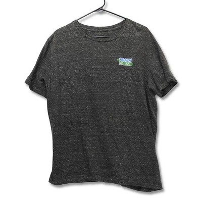 Crazy Fresh Graphic T-Shirt Mens XL Charcoal Gray Heather Short Sleeve Excellent