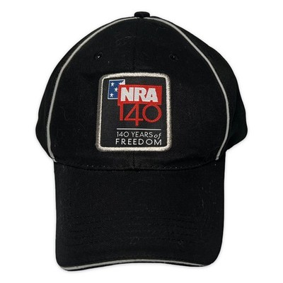 Hit Wear NRA 140 Years of Freedom Hat Mens OSFA Black Excellent