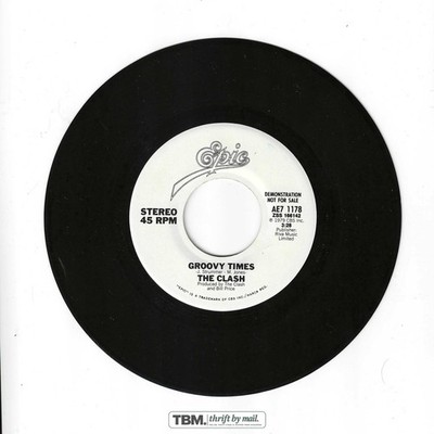The Clash Groovy Times 7" Vinyl Single 45 RPM Black - Image 2