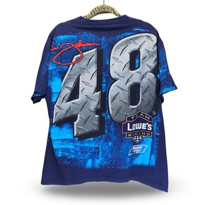 NASCAR Hendrick Motorsports Jimmie Johnson 48 T-Shirt Large Blue Excellent - Image 2