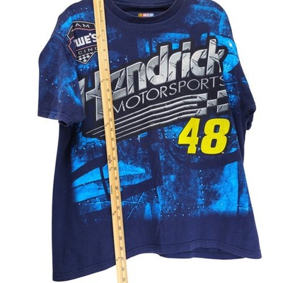 NASCAR Hendrick Motorsports Jimmie Johnson 48 T-Shirt Large Blue Excellent - Image 4