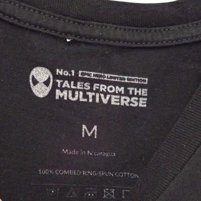 Marvel Spider-Man Graphic T-Shirt Mens Medium Black Excellent - Image 3