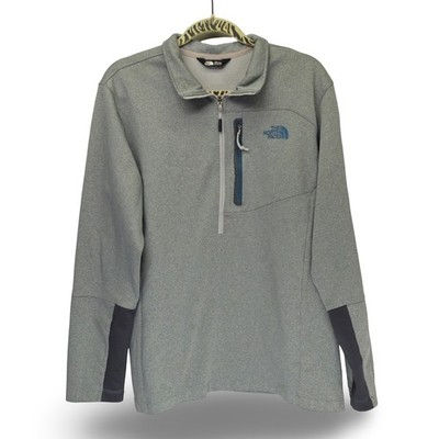 The North Face Quarter Zip Pullover Mens XL Gray Excellent