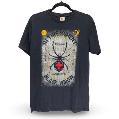 In This Moment Black Widow Band T-Shirt Mens Large Black Good