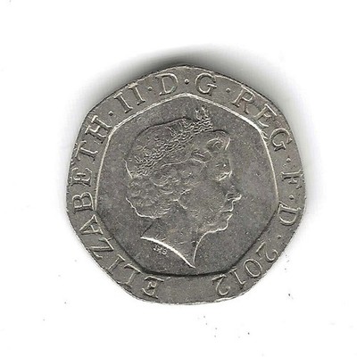 2012 Queen Elizabeth ll D.G REG F.D - 20 Pence UK England - C-0008