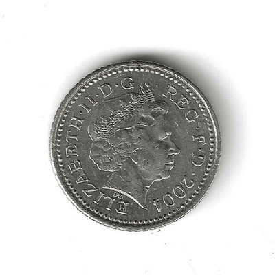 2004 Great Britain 5 Pence Crowned Thistle Elizabeth II Crowned UK - C-0002