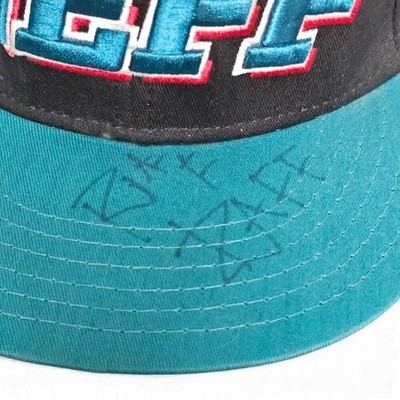 Neff Snapback Hat Signed by Riff Raff Black Teal - Image 2