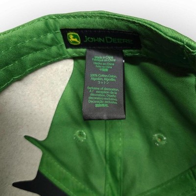 John Deere Cap Power Pac Embroidered Baseball Hat Men Black Green NEW Adjustable - Image 5
