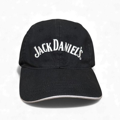Jack Daniel's Cap Black Old No 7 Brand Embroidered Adjustable Excellent