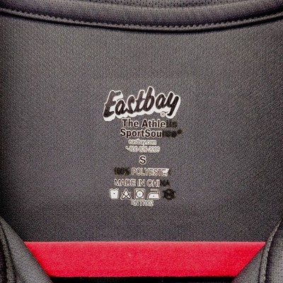 Eastbay Polo Shirt Womens Small Gray Performance Mesh Athletic Short Sleeve EX - Image 3