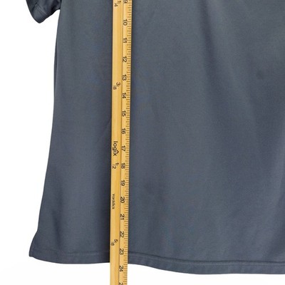 Eastbay Polo Shirt Womens Small Gray Performance Mesh Athletic Short Sleeve EX - Image 5