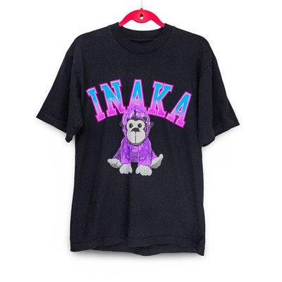 Inaka Power Gorilla Graphic T-Shirt Mens Small Black Excellent