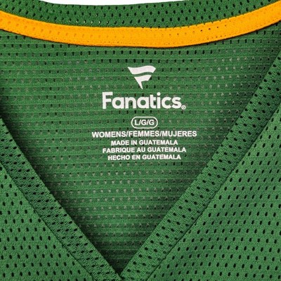 Fanatics Green Bay Packers Jersey Womens Large Green NFL Football Excellent - Image 4