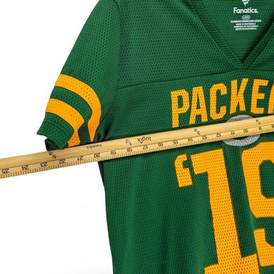 Fanatics Green Bay Packers Jersey Womens Large Green NFL Football Excellent - Image 6