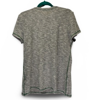 NFL Team Apparel Green Bay Packers V-Neck T-Shirt Womens XL Gray Excellent - Image 2