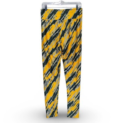 NFL Team Apparel Green Bay Packers Women XL Yellow Green Leggings Excellent - Image 2