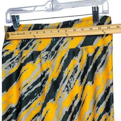 NFL Team Apparel Green Bay Packers Women XL Yellow Green Leggings Excellent - Image 4
