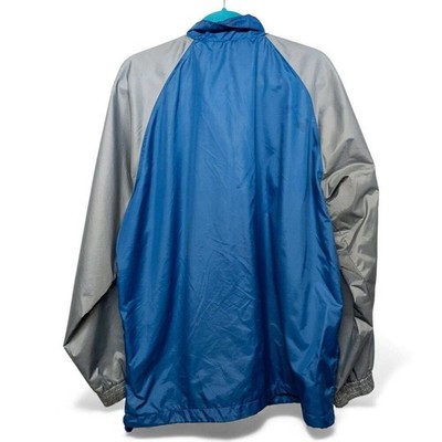 Vintage Fila Mens Blue Gray Windbreaker Track Jacket Size L Excellent - Image 2