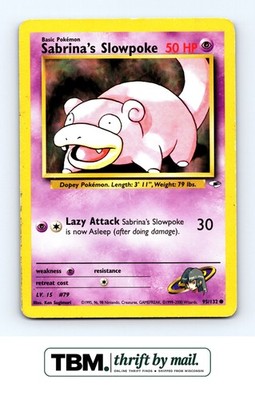 2000 Pokemon Gym Heroes #095/132 Sabrina's Slowpoke