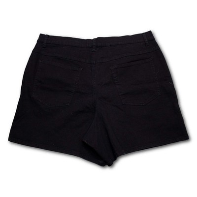 L.A. Blues Denim Shorts Womens 22 Black Excellent - Image 2