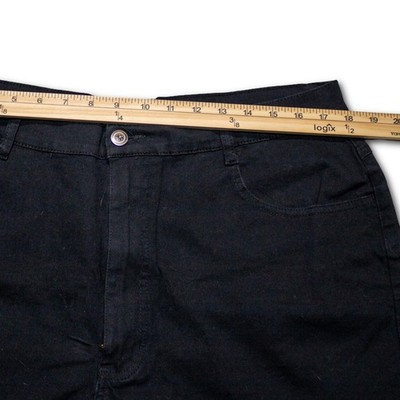 L.A. Blues Denim Shorts Womens 22 Black Excellent - Image 5