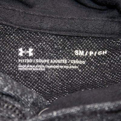 Under Armour Short Sleeve Hoodie Womens Small Gray Fitted Excellent - Image 3