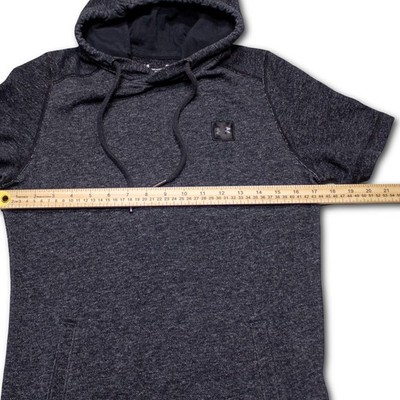 Under Armour Short Sleeve Hoodie Womens Small Gray Fitted Excellent - Image 5