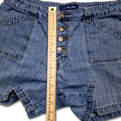 L.A. Blues Denim Shorts Womens 14 Blue Excellent - Image 6