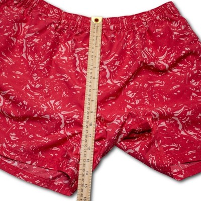 The North Face Abstract Print Athletic Shorts Women Large Red Excellent - Image 4