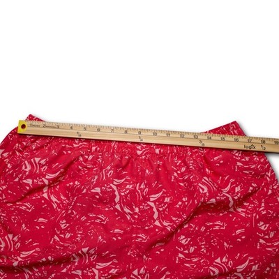 The North Face Abstract Print Athletic Shorts Women Large Red Excellent - Image 5