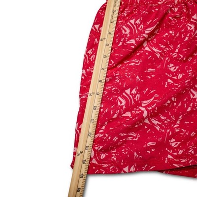 The North Face Abstract Print Athletic Shorts Women Large Red Excellent - Image 6