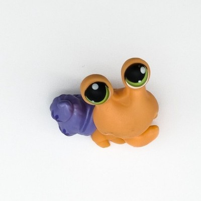 Littlest Pet Shop Authentic #352 Peach Hermit Crab Green Dot Eye LPS 2007 Hasbro - Image 3