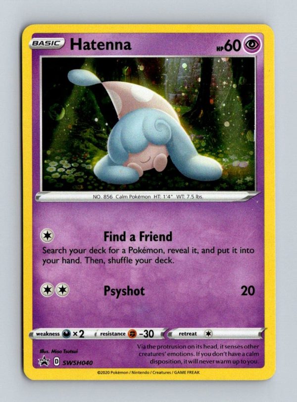 SWSH: Sword & Shield Promo Cards #SWSH040 Hatenna Holo