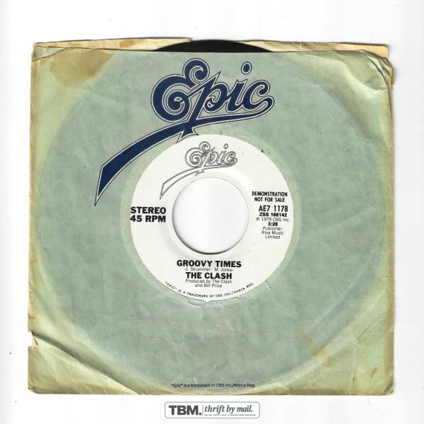 The Clash Groovy Times 7" Vinyl Single 45 RPM Black