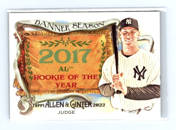 2022 Topps Allen & Ginter #BS-48 Aaron Judge Banner Seasons