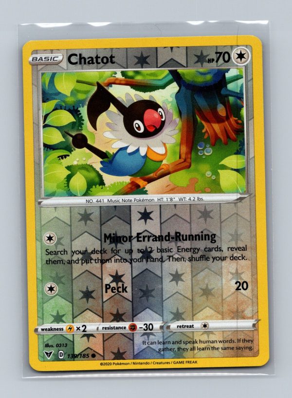 SWSH04: Vivid Voltage #139/185 Chatot Holo