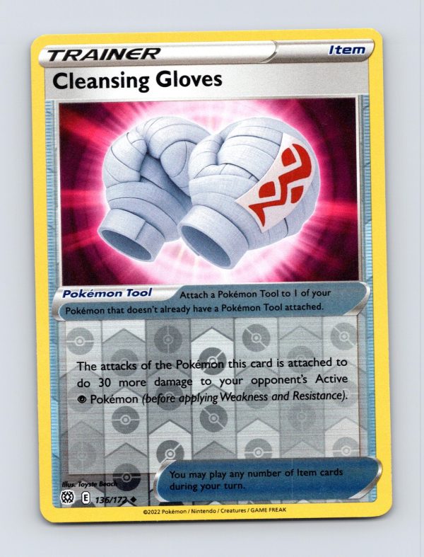 SWSH09: Brilliant Stars #136/172 Cleansing Gloves Reverse Holo Pokemon