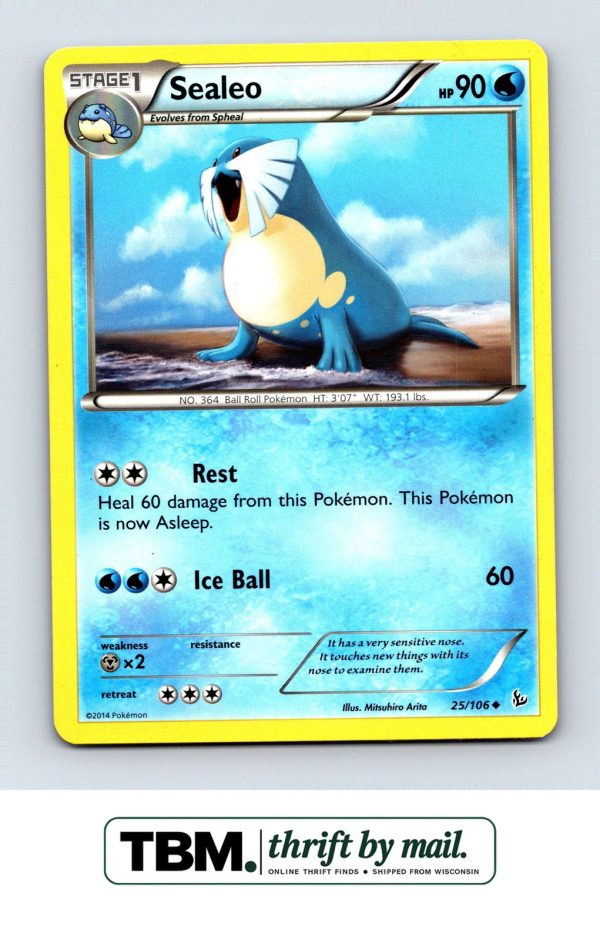 2014 Pokemon XY Flashfire #25/106 Sealeo