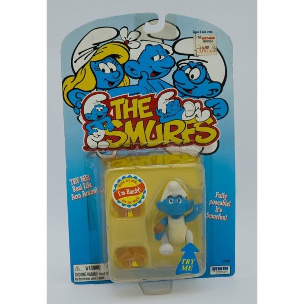 The Smurfs Handy Poseable Figure Irwin #13010 Peyo 1996 Vintage