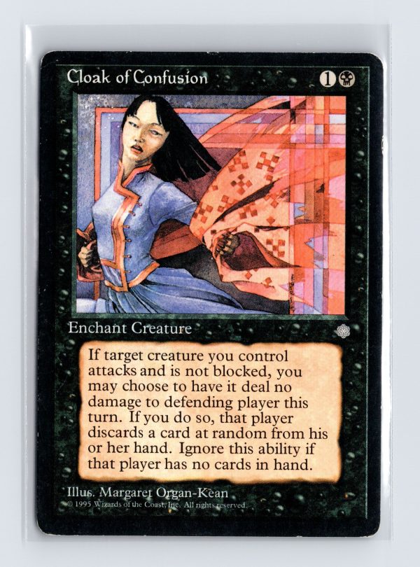 Vintage MTG 1995 Ice Age Cloak of Confusion - Black Border