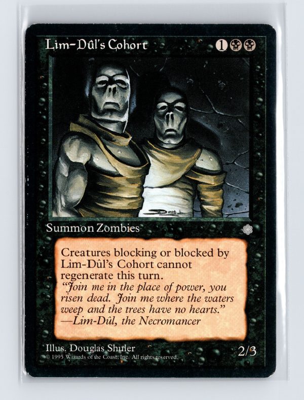 Vintage MTG 1995 Ice Age Lim-Dul's Cohort - Black Border
